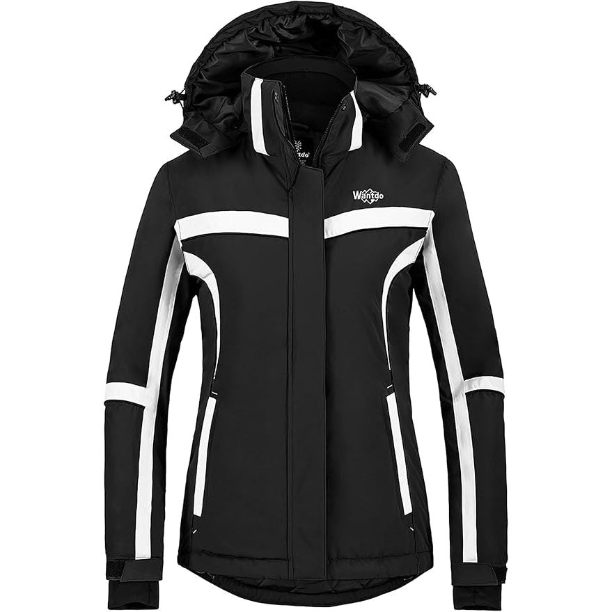 Wantdo Women's Waterproof Ski Jacket, Windproof Snowboarding, Size XL