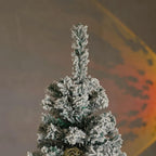 Artificial Christmas Tree 6FT Snow Flocked 850 Tips Metal Stand Asinse