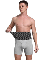 Men's Tummy Control Boxer Briefs With Functional Fly