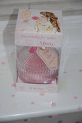Vintage Lane Mum Rose Candle in a Glass Jar by Jennifer Rose Gift Wrapped in a Lovely Cellophane with Pink Bow