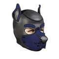 Mr S Leather Neoprene K9 Puppy Hood | Black/Navy