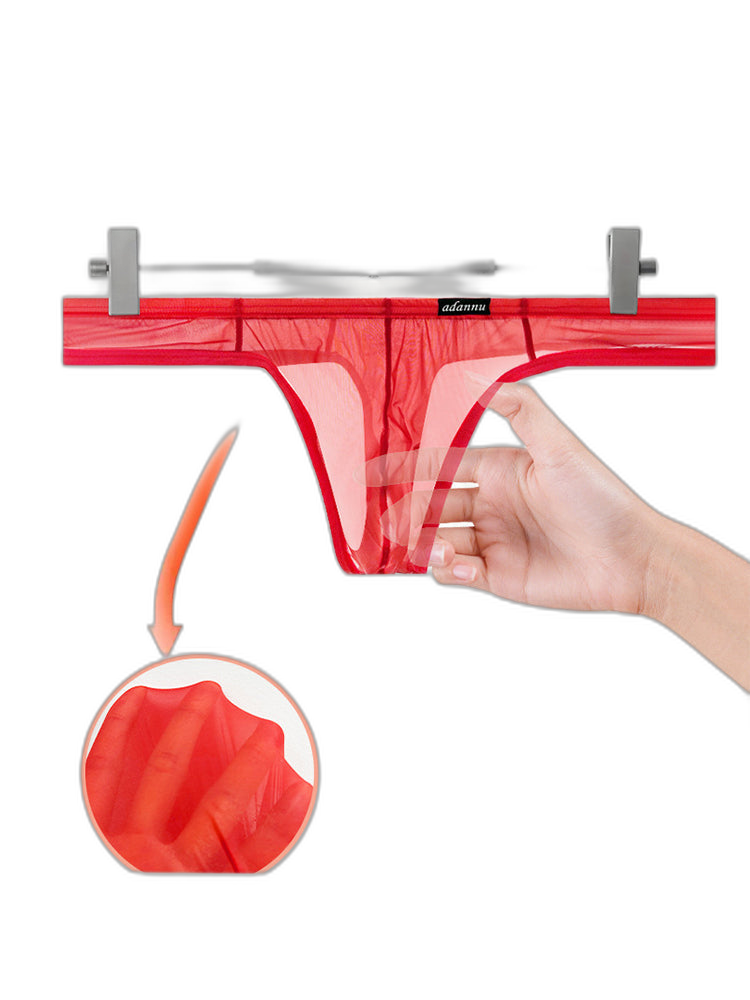 2 Pack Men's Sexy Semi-Transparent Thong