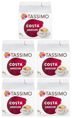 5 x Tassimo Costa Americano 12 X 19G (108G)