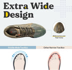 UK 12 FitVille Mens Extra Wide Fit Trainers Running Flat Feet Plantar Fasciitis