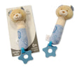 l Baby Teether Rattle Soft Toy Gift  blue