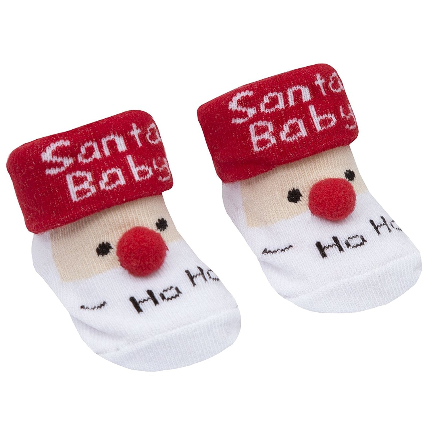 Babytown Festive Christmas Baby Cotton Rich Socks in Tote Bag