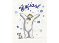 DMC 14 Count "Snowman & Snowdog A Magical Christmas" Cross Stitch Kit