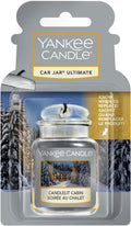 Yankee Candle Car Jar Ultimate Air Freshener, Candlelit Cabin, Alpine Christmas Collection  pine