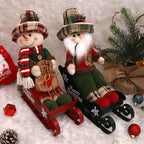 Christmas Decorations Sled Doll Sitting Posture