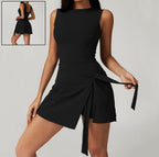 Women Yoga Sexy Sleeveless Sports Romper Yoga Jumpsuits Fitness One Piece Workout Backless Rompers Tank Top Shorts Sportswear