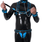Furrjoi Harness, Cuff, Collar, Lead Underwear Bundle Blue