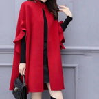 Mid-length woolen coat