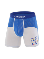 Men's Anti-Chafing Sports Boxer Briefs with Spacious Pouch