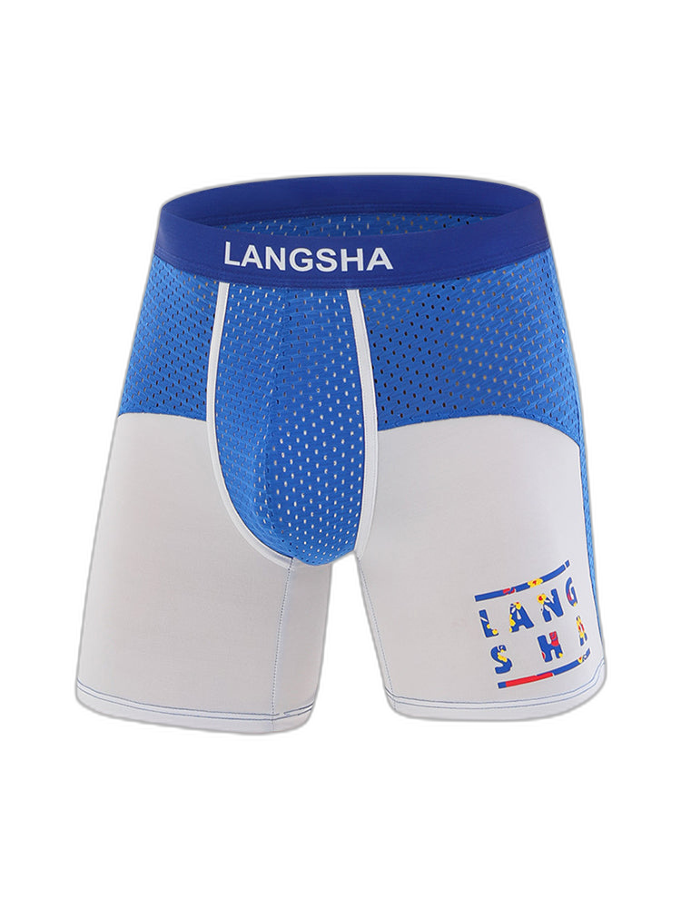 Men's Anti-Chafing Sports Boxer Briefs with Spacious Pouch