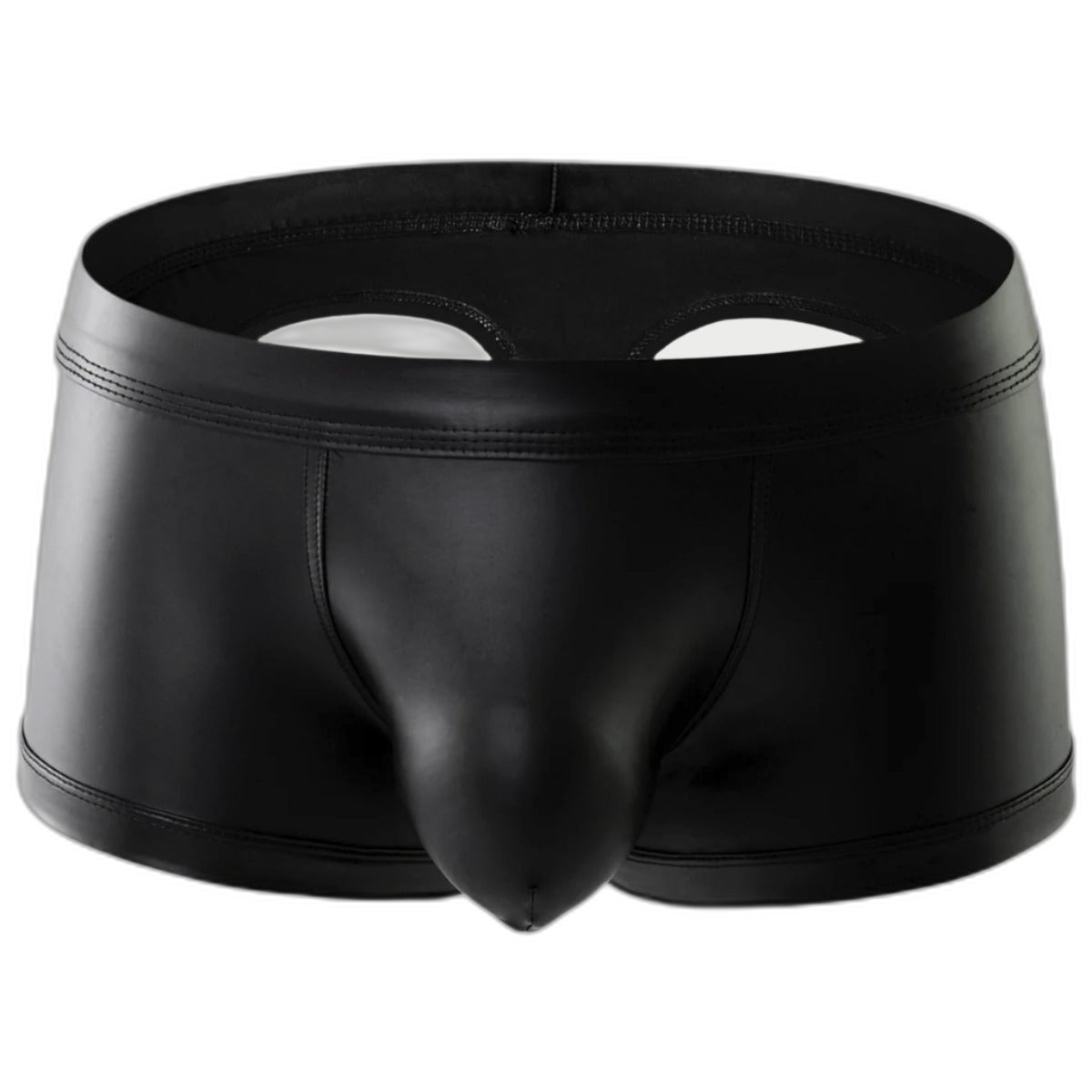 Open-Back Leather Boxer Briefs
