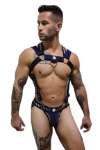 Breedwell Mister Luxe Body Harness Navy