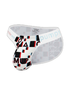 2 Pack Men's Breathable Alphabet-Print Expanded Pouch Briefs