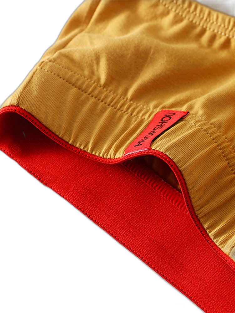 4 Pack Men's Solid Color Cotton Low-Rise Seamless Comfort Briefs
