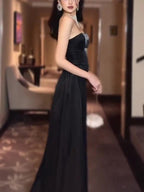 Black Tube Top & High Waist Pants Set