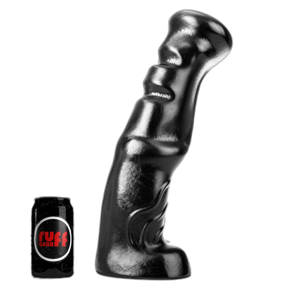 ruff GEAR Dark Knight Dildo 15.4 Inch Black