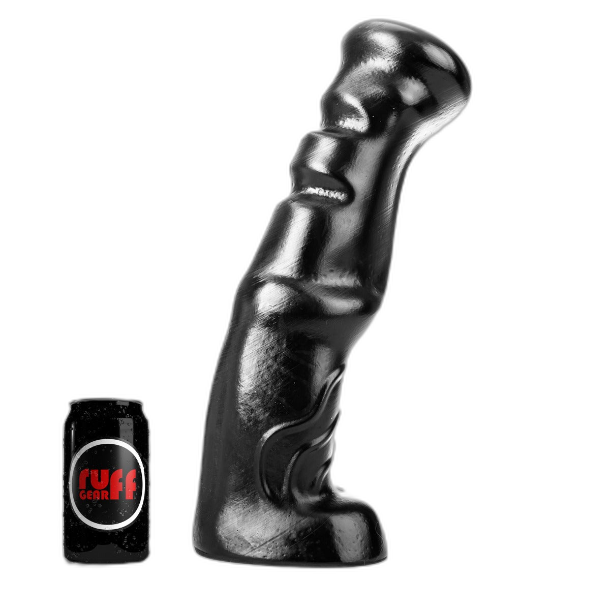 ruff GEAR Dark Knight Dildo 15.4 Inch Black