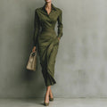 New Slim-fit Long-sleeved Dress For Women