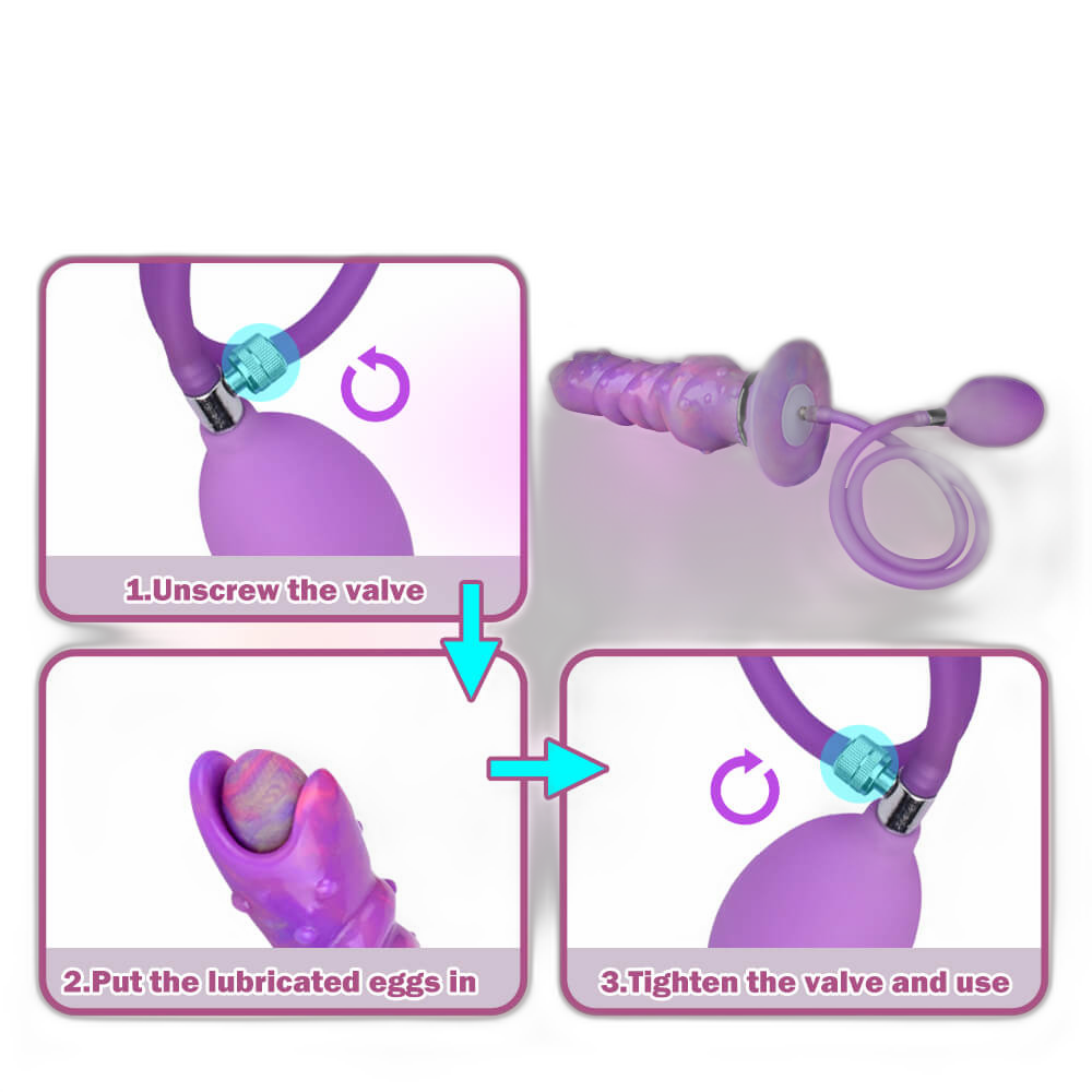 Firefly - 8 Inch Ovipositor Dildo - Glow In The Dark Alien Dildo - Egg Laying Kink