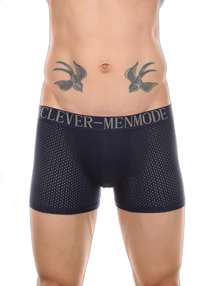 Sponge Cushion Mesh Buttock Boxer Briefs