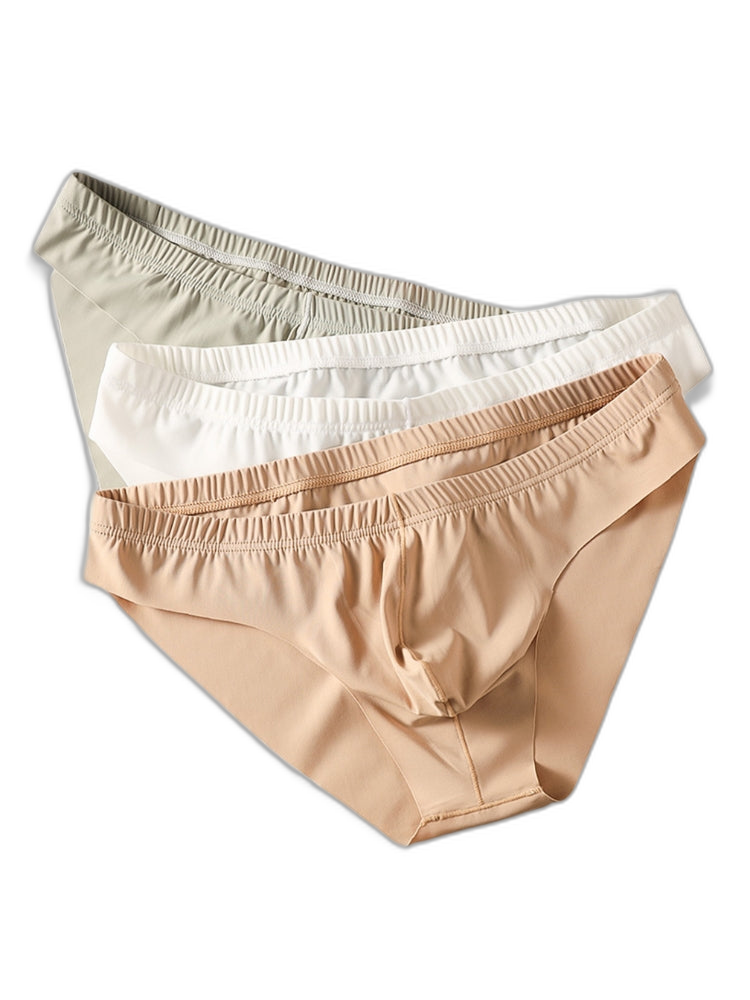 4 Pack Men's Ice Silk Lightweight Breathable Minimalist Briefs