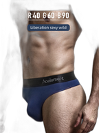 4 Pack Men's Low-Rise Stretchy U-Pouch Thongs