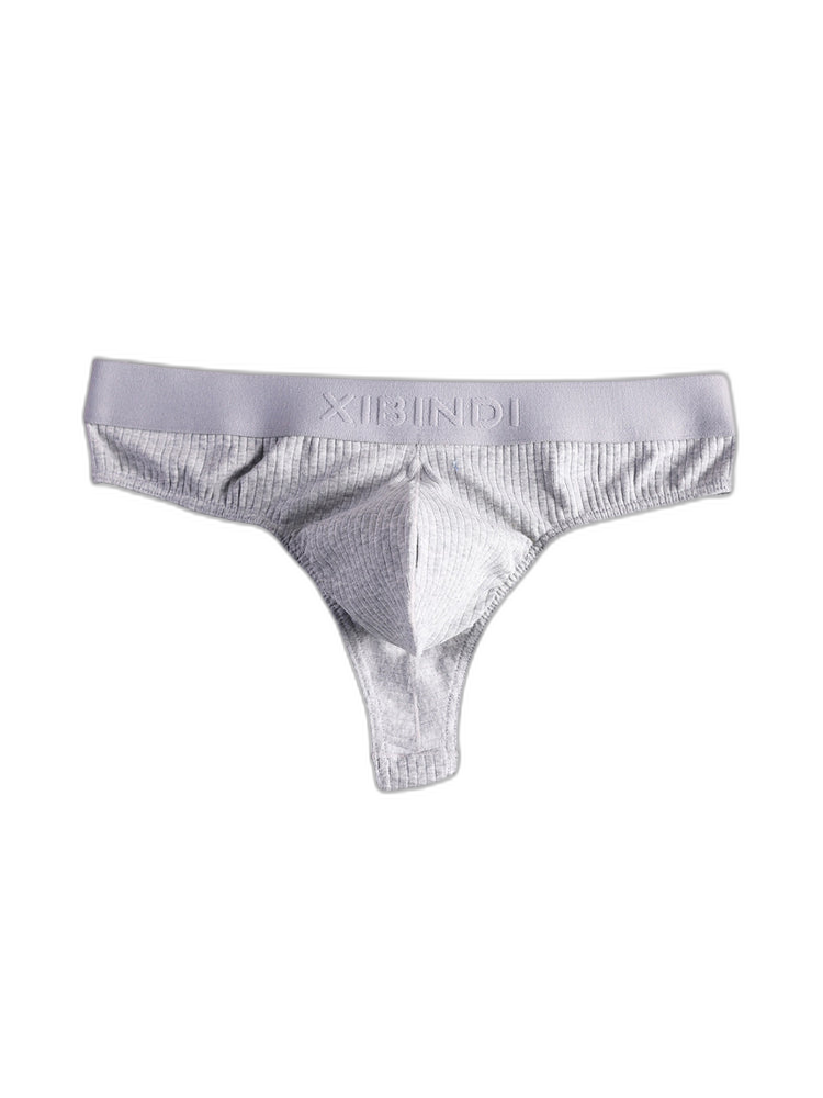 4-Pack Men's Ultra-Soft Cotton Mid-Rise Stay-Put Fit Seamless Thong