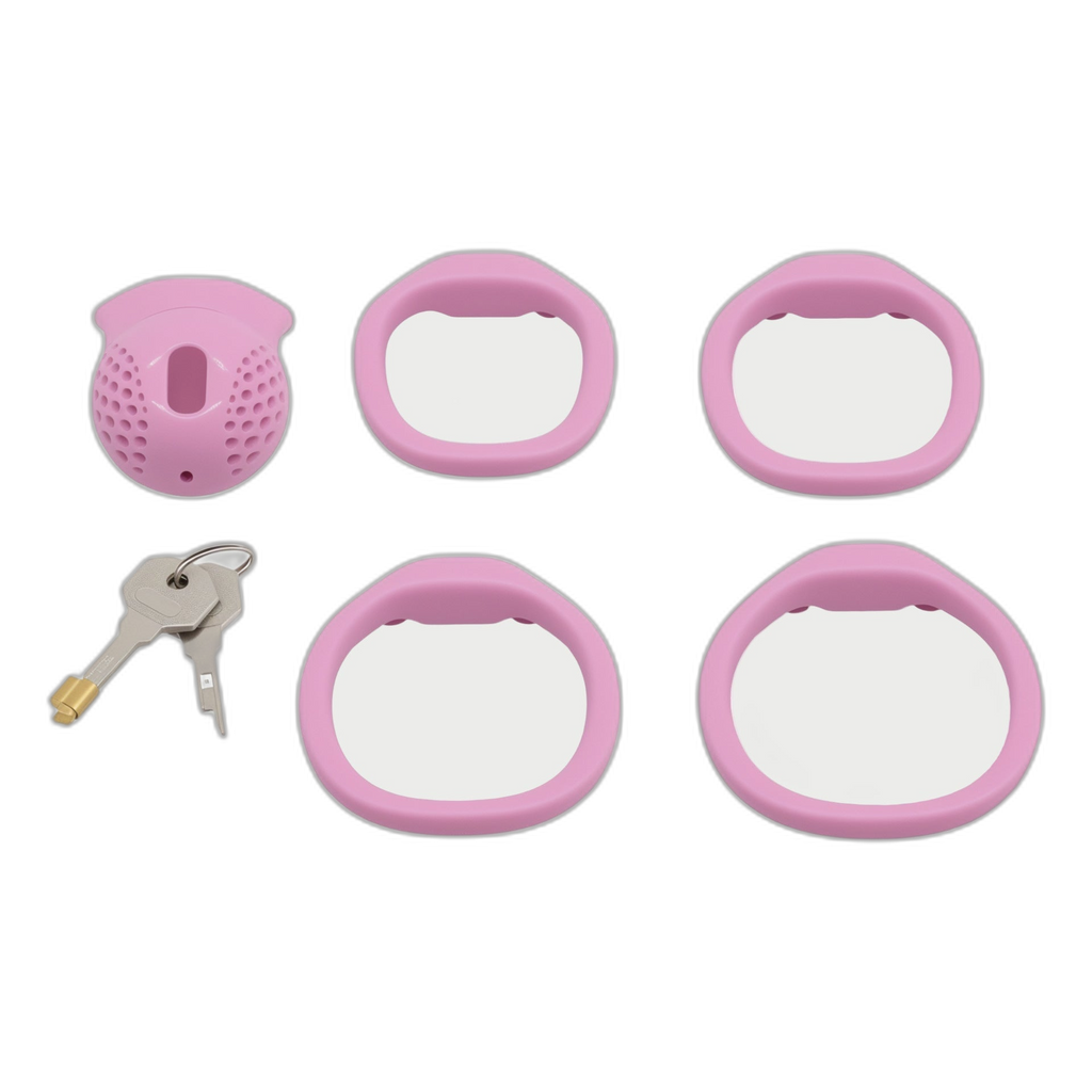 Honeycomb Mesh Nub Chastity Cage