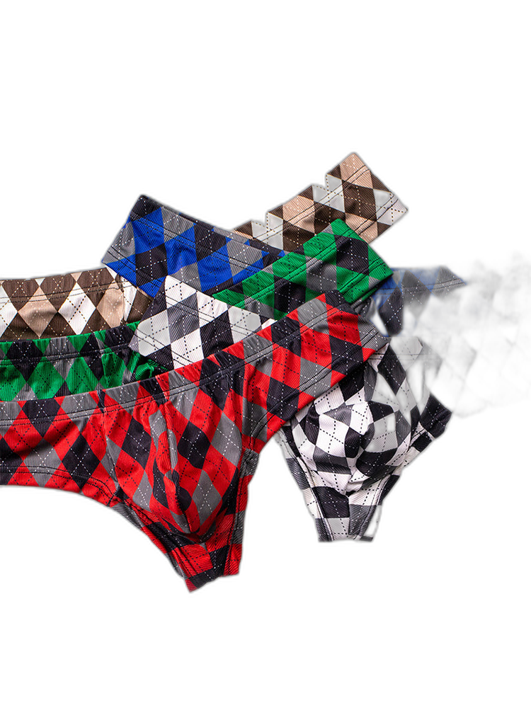 Men’s Low-Rise U-Convex Print Thong