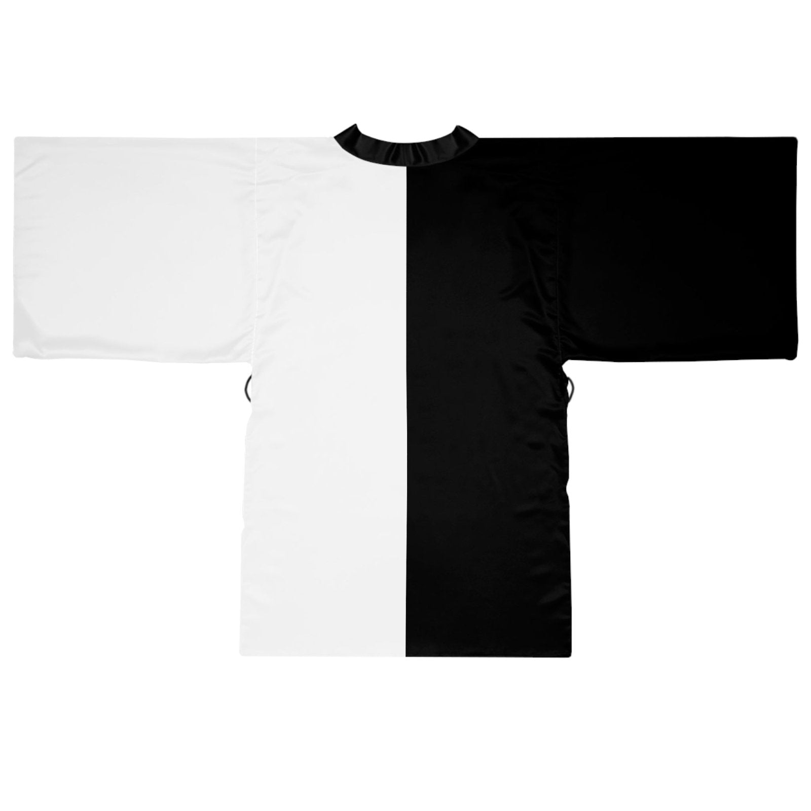 Half Black Half White - Womens Kimono Robe