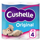 10 x Cushelle White 4 Roll