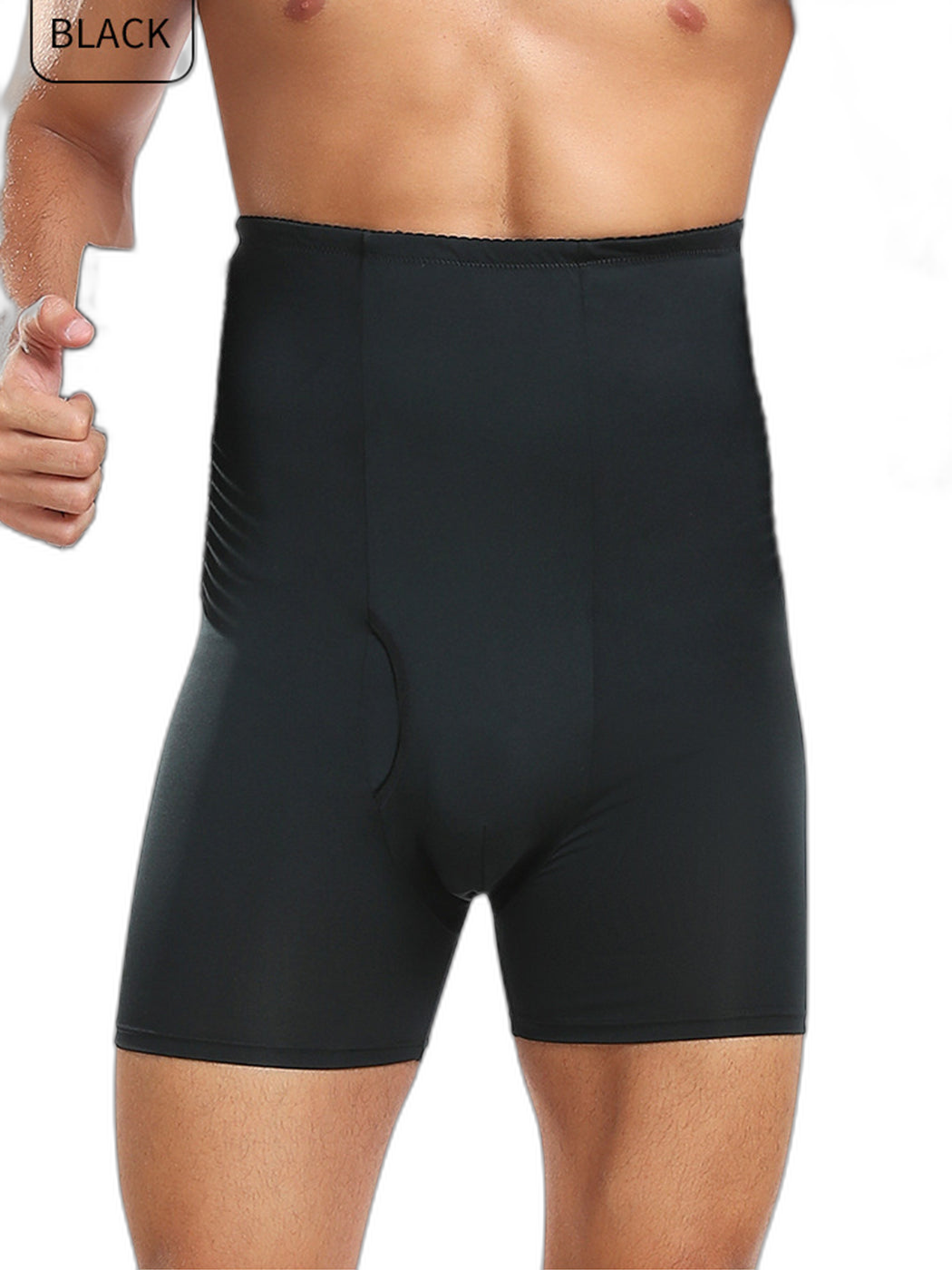 Men's Tummy Control Boxer Briefs with Open Fly