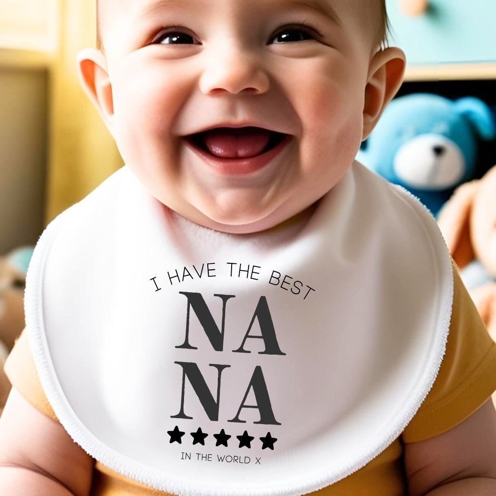 Personalised I Have the Best Nana Babygrow | Name Vest or Bib UK