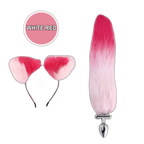 Finnick - 15 Inch Fox Tail Metal Butt Plug - Anal Sex Toy - 2 Colors