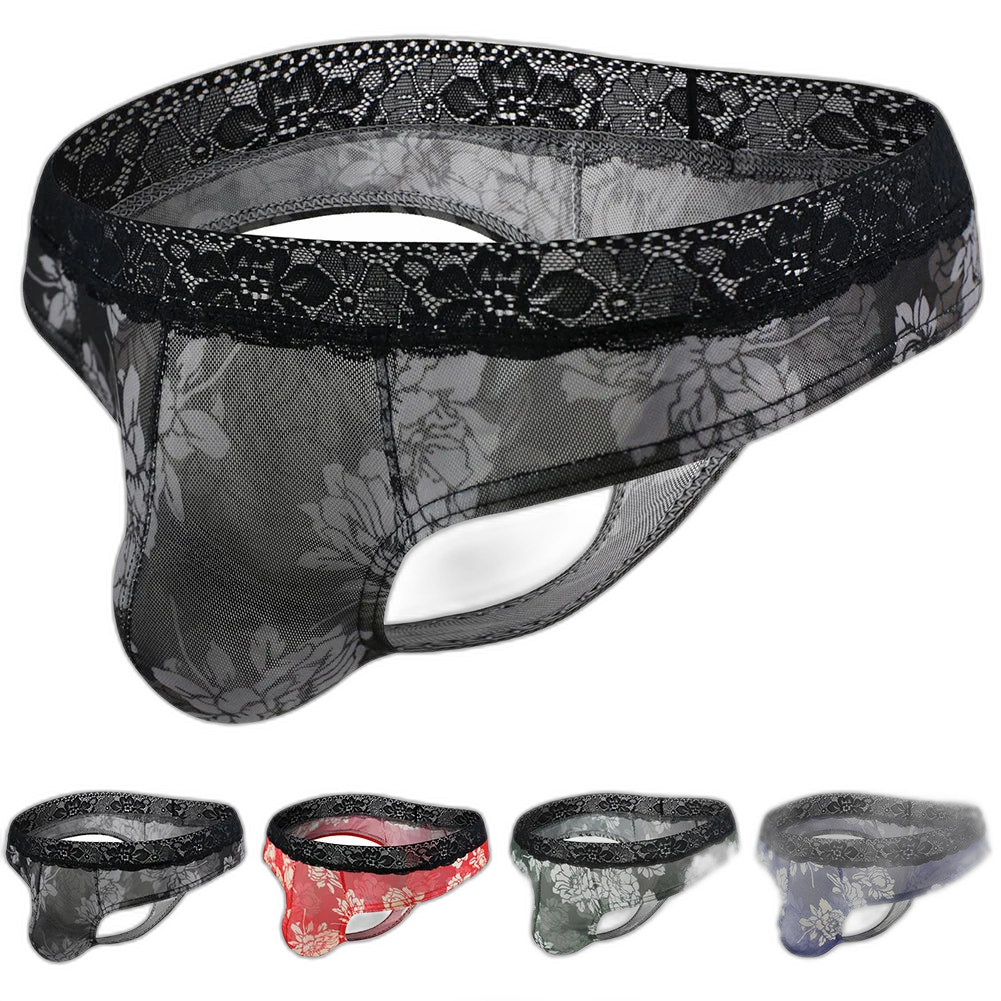 Floral Fantasy Lace Men's Thong