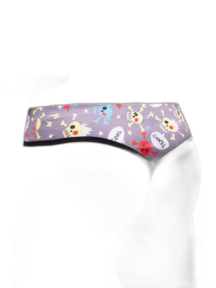 3 Pack Men's Skull Print Thong - Edgy & Sexy