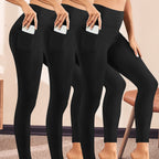 High-Waisted Moon Crescent Pocket Nine-Tenths Yoga Leggings