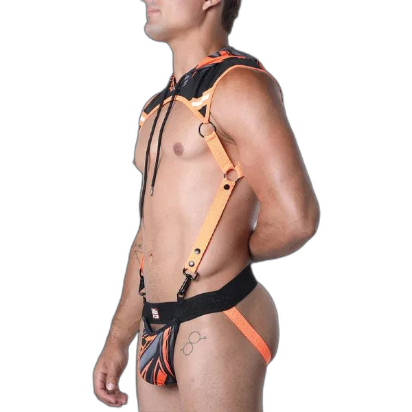 Cell Block 13 Kennel Club Lightning Hoodie Harness | Orange