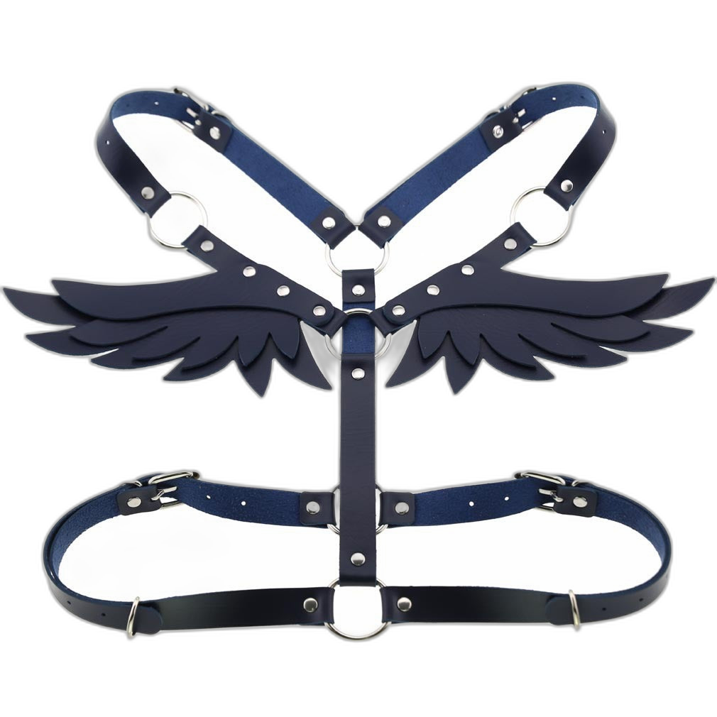 Angel Wings Leather Harness