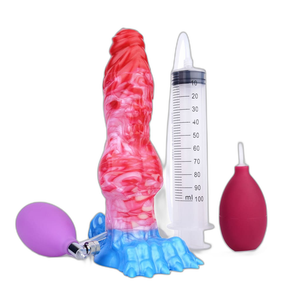 Ivan - 8 Inch Inflatable Squirting Knot Dildo