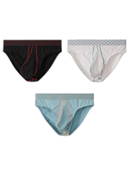 3 Pack Men's Sexy Large Pouch Breathable Comfortable Cotton Briefs
