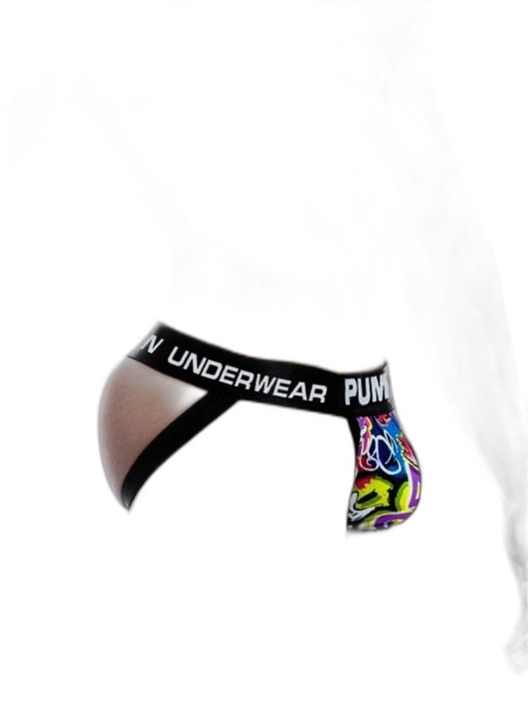 Men’s Sexy Graffiti Pouch Thongs
