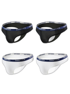 4 Pack Men's Sexy Comfortable Ice Silk Breathable Thong