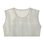 Shiny Sleeveless Crop Vest / Briefs