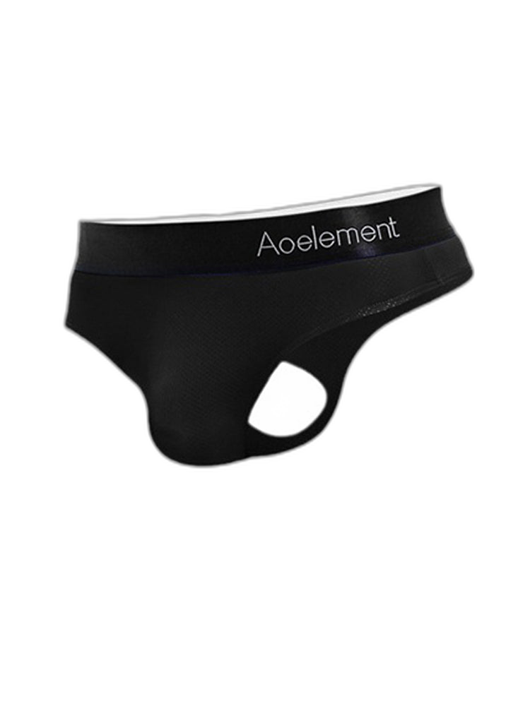 4 Pack Men's Low-Rise Stretchy U-Pouch Thongs