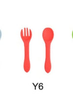 Baby Feeding Set - Silicone Spoon & Fork, Food-Grade BPA-Free